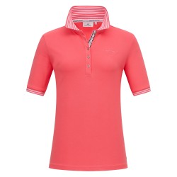 Pink Brax Polo Dames Roze BRAX Polo's Met Korte Mouwen Voor Dames